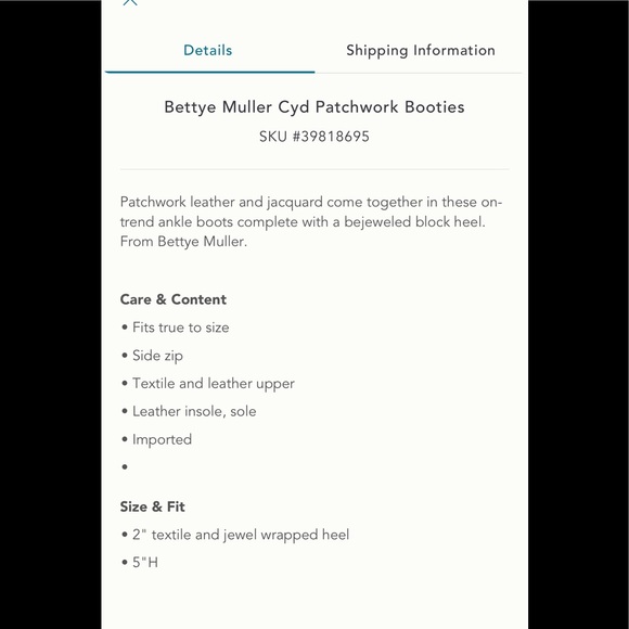 Rare Anthropologie Bettye Mueller Cyd patchwork boho booties ankle boots - Picture 11 of 11